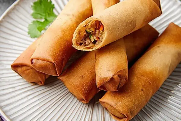 Air Fryer Veggie Spring Rolls