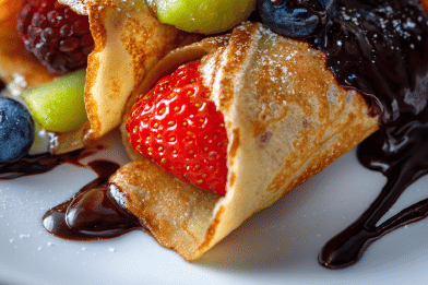 Altered Chocolate Berry Crêpes