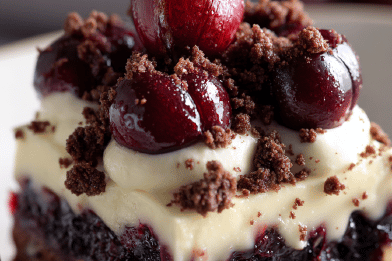 Amaretto Cherry Hazelnut Brownies