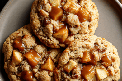 Apple Caramel Cookies