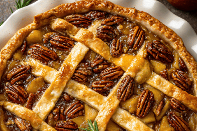 Apple Cranberry Nut Tart