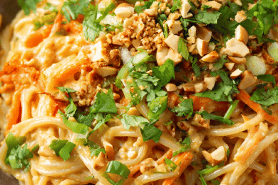 Asian Noodles with Peanut Sauce