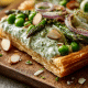 Smoked Salmon Everything Bagel Tart