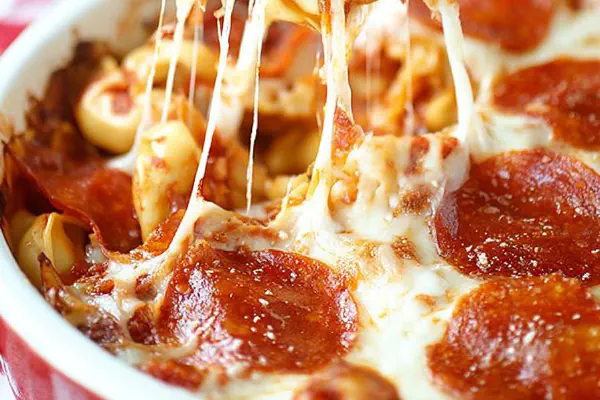 Baked Pizza Tortellini Casserole