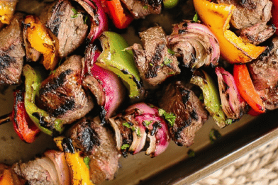 Beef and Veggie Kabobs