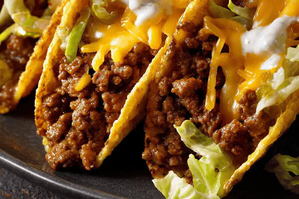 Beef Tacos with Tangy Sauce