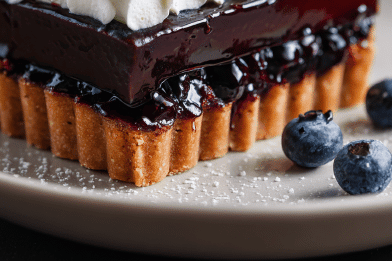 Blueberry Chocolate Tart