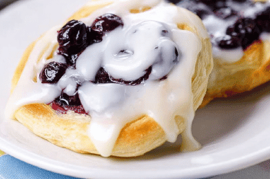Blueberry Cream Cheese Danish Twist