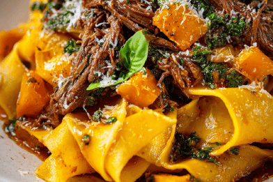 Braised Beef Pappardelle Twist