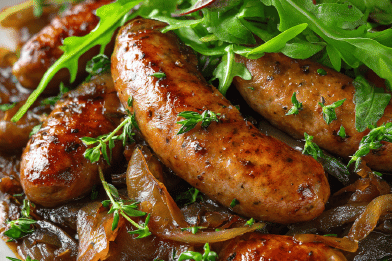 Braised Italian Sausages Red Wine