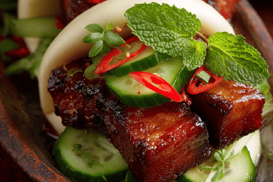 Braised Pork Belly Buns