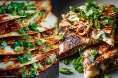 Braised Pork Corn Quesadillas