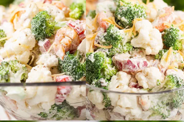 Broccoli Cauliflower Salad Twist