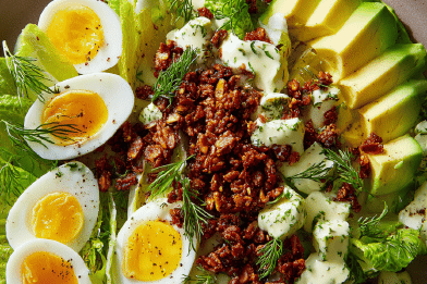 Brunch Salad with Creamy Italian Dressing