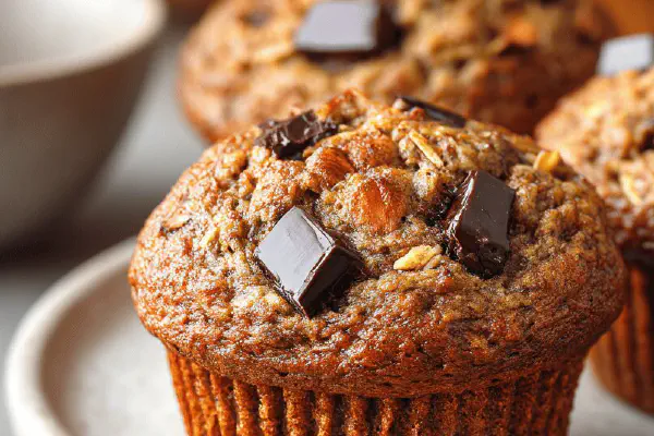 Buckwheat Banana Almond Muffins