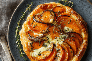 Butternut Goat Cheese Tart
