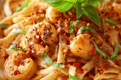 Cajun Shrimp Linguine Twist