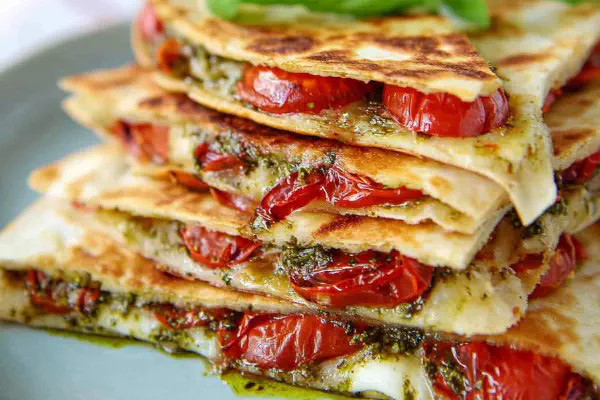 Caprese Pesto Quesadillas