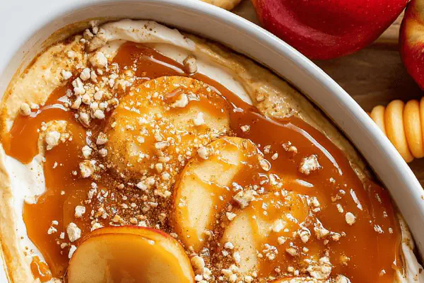 Caramel Apple Cheesecake Dip Twist