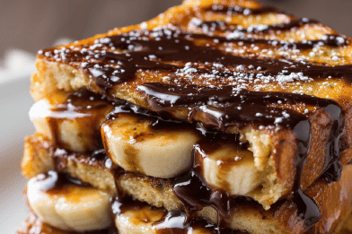 Caramel Banana French Toast