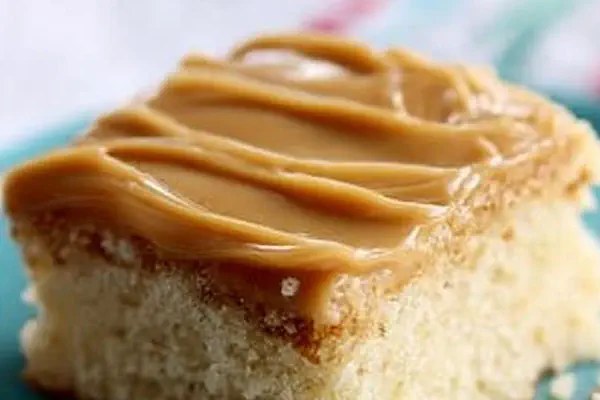 Caramel Sheet Cake Twist