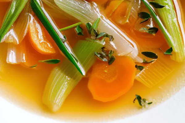Carrot Chive Bud Soup