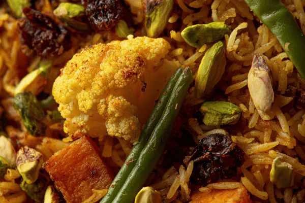 Cauliflower Pistachio Biryani