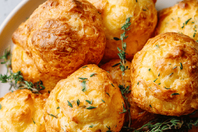 Cheesy Gruyère Gougères