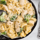 Farfalle with Mushrooms and Crispy Pancetta