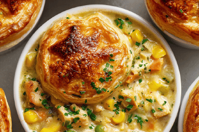 Chicken Pot Pies in Ramekins