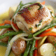 Roast Chicken with Tomatoes & Roots