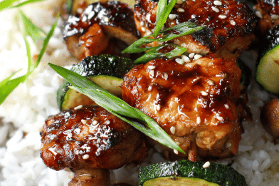 Chicken Skewers with Hoisin Glaze
