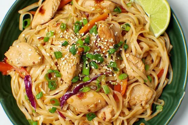 Chicken Stir Fry Rice Noodles
