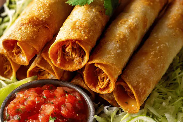 Chicken Stuffed Taquitos