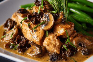 Chicken with Morels Twist