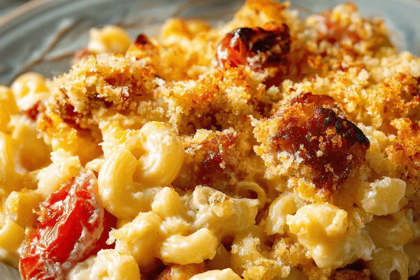 Chorizo Corn Macaroni Bake