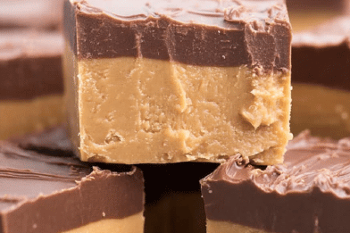 Chunky Peanut Butter Chocolate Fudge