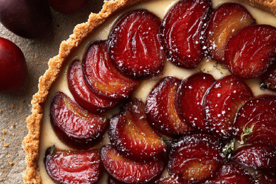 Cinnamon Plum Tart
