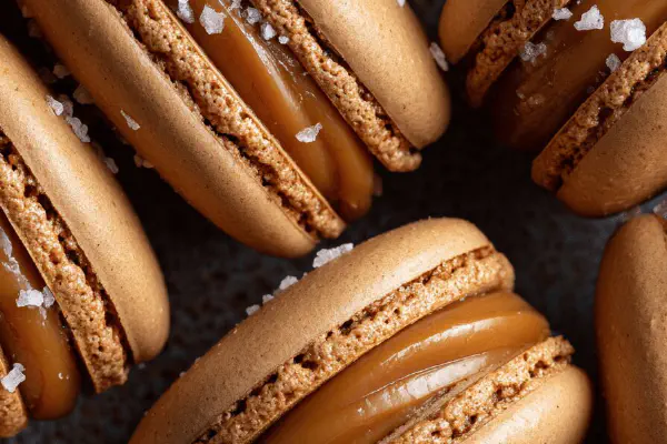 Coffee Caramel Macarons