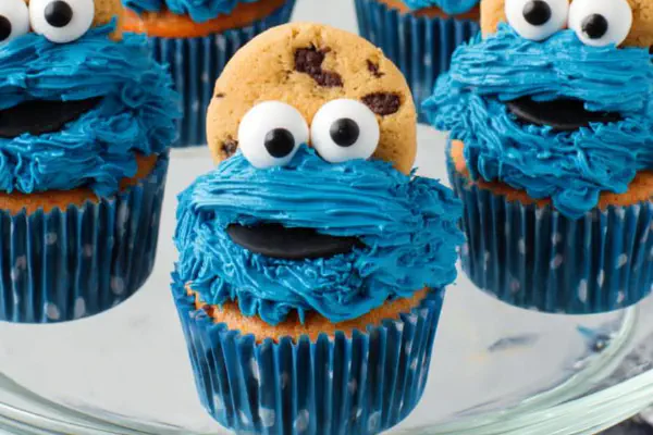 Cookie Monster Cupcakes