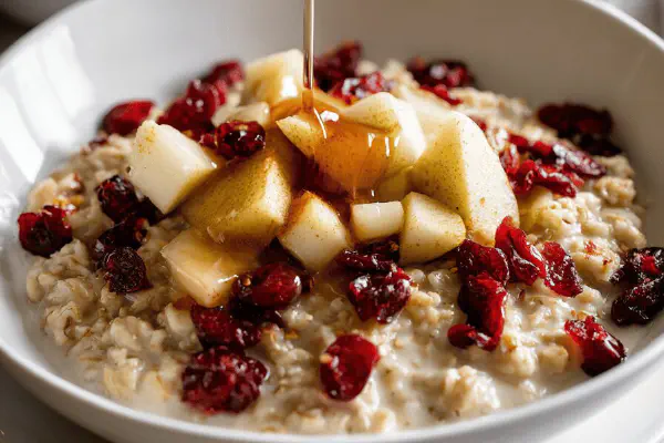 Cranberry Pear Oatmeal Twist