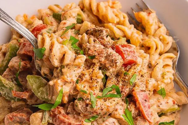 Creamy Cajun Andouille Pasta