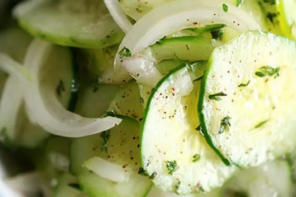Crisp Cucumber Onion Salad