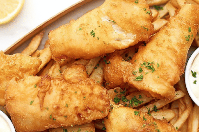 Crispy Beer Battered Cod