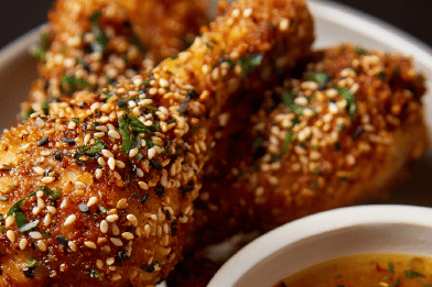 Crispy Sesame Chicken Drums