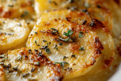 Crunchy Creamy Potato Gratin