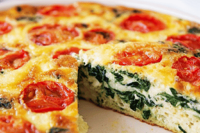 Crustless Spinach Quiche Twist