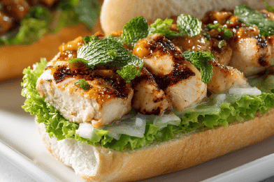Curried Mango Chicken Subs