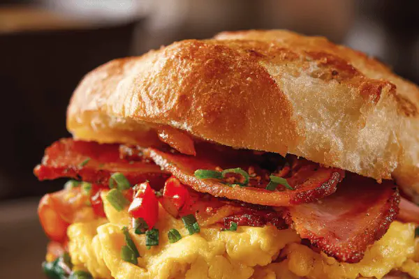 Curry Omelette Breakfast Sandwiches