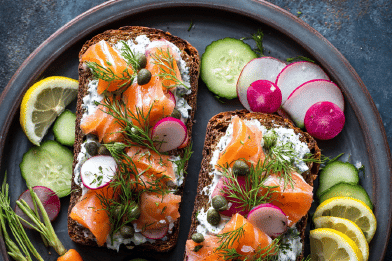 Danish Salmon Tartines